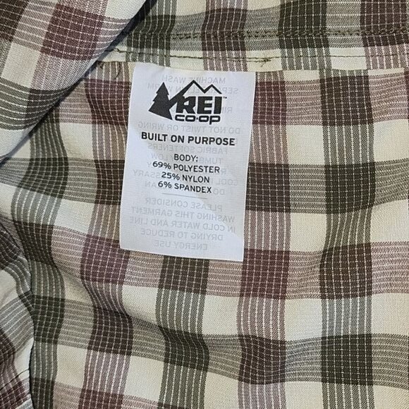 REI Hiking Vented Wide Side Panels Short Sleeve Casual Button Down SS Sz S Shirt - Picture 7 of 9